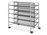 30-Pair 5-Tier Metal Mesh Shoe Rack Organizer, Black 07528698