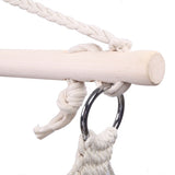 ZUN 2pcs Hanging Rope Air/Sky Chair Swing beige 62053373