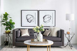 Set of 2 Modern Abstract Wall Art, Square Framed Wall Art, 31.5" x 31.5" W2078130287