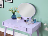 Maly Contemporary Wood Vanity and Stool Set, Purple T2574P164234