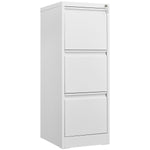 ZUN 3 Drawer File with Lock Metal Vertical File Storage Office Home Steel Vertical File W1247P173371