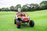 ZUN ride on car, kids electric UTV car, 2 Seat Ride On Car for Kids,12V Ride On UTV Toy,4WD Electric Car W1760P145698