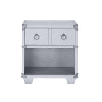 ZUN 1 Drawer Nightstand with One Open Compartment in Gray Finish B016P256488