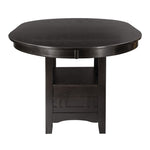 ZUN Dark Cherry Finish Counter Height 1pc Dining Table w Extension Leaf and Storage Base Traditional B01167864