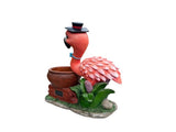 Outdoor Garden Sculpture Flamingo Flower Pot Planter - Unique Yard Statue Decoration, Interesting W5398P454682