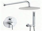 Shower System Shower Faucet Combo Set Wall Mounted with 10" Rainfall Shower Head and handheld shower T3177P412845