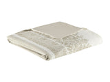 Full/Queen 3 Piece Cotton Duvet Cover Set with Chenille Tufting B035129140