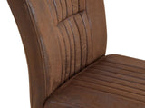 4 Ergonomic Brown Technology Fabric Dining Chairs, Perfectly Blending Comfort And Simplicity. A Box W1151P266890