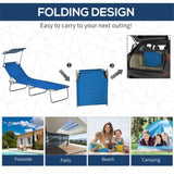 ZUN Folding Lounge Chairs / beach chair （Prohibited by WalMart） 04878555