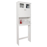 ZUN FCH Double Doors Bathroom Cabinet White 03305955