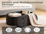 43 Inch Ottoman with Storage, Folding Foot Rest for Living Room & Bedroom, Versatile Home Bench, 19368180