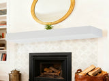 60'' Paulownia Fireplace Mantel Solid Wood Wall-Mounted & Floating Shelf for Home Decor W2640P454232