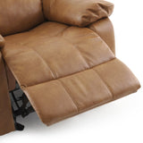 Charlotte Saddle Leather Gel Glider Recliner B050P322573