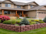 12PCS Stone Effect Garden Edging Flexible Landscape Border Fence PP Weather Resistant Decorative 13577149