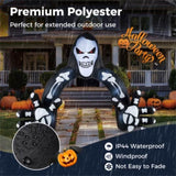 10.2x8.7ft Giant Grim Reaper Inflatable Arch - 8 LED Lights, Built-in Blower for Easy Inflation, 60917462