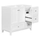 ZUN [Cabinet Only] 36" Bathroom vanity, white WF307083AAK