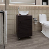 FM FURNITRE Loli Bathroom Vanity with Integrated Sink and Faucet, Wengue B128P293886