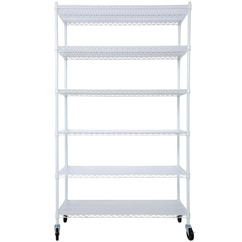 ZUN 6 Tier 6000lbs Capacity NSF Metal Shelf Wire Shelving Unit, Heavy Duty Adjustable Storage Rack with 81168611