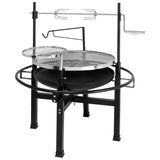85*85*108cm Round Iron Spray Grill Black 05202549