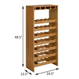 ZUN Oak 7-tier Wine Rack B062P184585