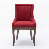 A&A Furniture,Ultra Side Dining Chair,Thickened fabric chairs with neutrally toned solid wood W1143P151494