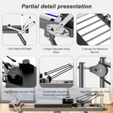 Pilates core bed, foldable home high quality, yoga studio same commercial fitness equipment, black W2896P215104