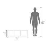 Sahara 47" Wide One - Door Wall Cabinet with Three Shelves and Pull up door for Home Office, Living B200P287122