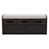 ZUN TREXM Rustic Storage Bench with 2 Drawers, Hidden Storage Space, and 3 False Drawers at the Top, WF323695AAP