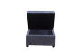 Folding Ottoman Sofa Bed Dark Gray W2297P216458