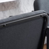 Set of 2,Modern Upholstered Counter Height Bar Stool with Armrests, Metal Frame and Padded Seat, W1901P225274