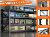 Heavy Duty Garage Shelving Units 70.1"H"71"W 24"D, 4-Tier Steel Adjustable Metal Storage 84174731