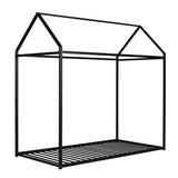 House Bed Frame Twin Size , Kids Bed Frame Metal Platform Bed Floor Bed for Kids Boys Girls No Box WF286771AAB