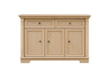 Farmhouse Style Kitchen Storage Cabinet, Large Wall Cabinet with Drawers and Doors in Roman Column W2393P300542