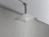 16" High Pressure Rain Shower Head, Ultra-Thin Showerhead 304 Stainless Steel Waterfall Shower with 68032699