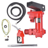 Red Fuel Transfer Pump 115V 15GPM w/ Hose & Nozzle for Gasoline Kerosene Diesel 49874897
