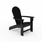 ZUN Black Adirondack Chair – Premium HDPE Poly Lumber for Pool, Patio, and Garden Elegance B195P198778