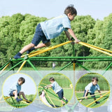 13ft Geometric Dome Climber Play Center, Kids Climbing Dome Tower with Hammock, Rust & UV Resistant MS306993AAL