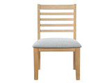 2-Piece Farmhouse Dining Chairs Set, Upholstered Dining Chairs with High Ladder Back, Classic N752P436724N