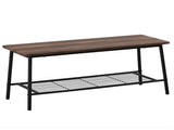 6-Piece Modern Dining Set for Home, Kitchen, Dining Room with Storage Racks, Rectangular Table, 87946117