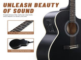 KMA102 41In Basswood Panel Matte Edging Folk Guitar with 15W Amplifier Bag Tuner 28785780
