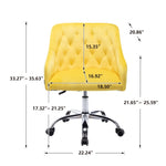 ZUN Swivel Shell Chair for Living Room/ Modern Leisure office Chair 27070640