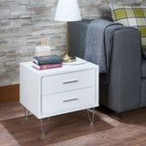 ZUN Deoss White Finish Accent Table B2726P286621