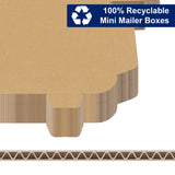 50pcs 8.7 "x 4.3" x 1 " thickness 1.8mm aircraft box corrugated cardboard box kraft 67054037
