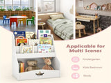 Kids 3-Tier Bookshelf & Toy Storage - Open Compartment Hidden Back Space, 24.5"x14"x31.5" 12287368