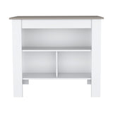 Cortes Kitchen Island 2-Tier Shelf 40" Width and large Work Top B200P235840