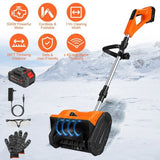500W Cordless Snow Shovel - 11in Wide 6.3in Deep, 26ft Snow Throwing, 45&deg Rotatable Guide Plates, 40429603