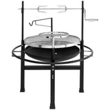 85*85*108cm Round Iron Spray Grill Black 05202549