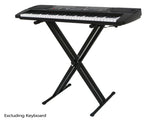 Dual-tube X-Shape Keyboard Stand Black 60826667