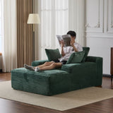 Oversized Chaise Lounge Chair Cozy Cloud Couch, Modern Plush Corduroy Upholstered Sleeper Sofa 82552371