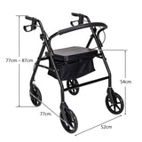 Steel Walker with Wheels Black 53382097